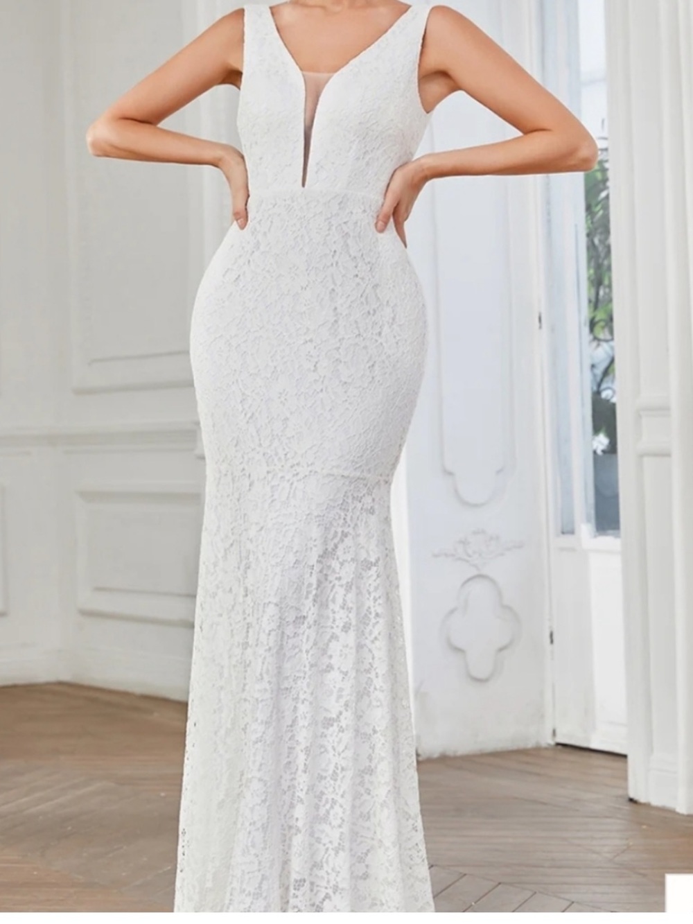 NWT Ever Pretty Elegant Ivory Lace Wedding Dress Size 6